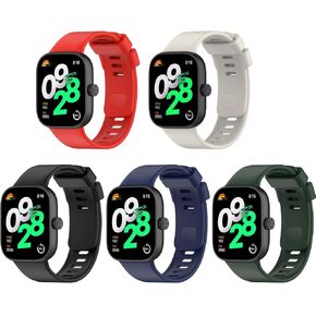 Bands for Xiaomi Redmi Watch 4 Straps for Women Men, [3 Pack] Soft Silicone Strap Replacement Wristbands Compatible with Xiaomi Watch 4