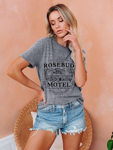 Women Vintage T Shirt Funny Summer Short Sleeve Tops Print Graphic Tees in Saudi Arabia