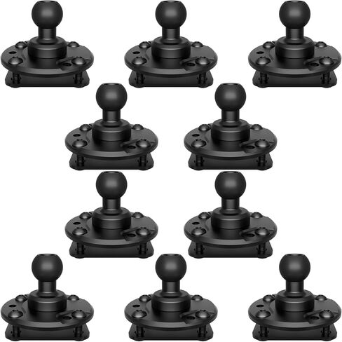 Tackform Round AMPS Mount - 20mm Ball | Aluminum | 7-Hole Drill Base | Mount to Dash, AMPS, or Grid Brackets | includes Hardware | NOT for 1" / B Sized Systems in Saudi Arabia