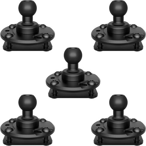 Tackform Round AMPS Mount - 20mm Ball | Aluminum | 7-Hole Drill Base | Mount to Dash, AMPS, or Grid Brackets | includes Hardware | NOT for 1" / B Sized Systems in Saudi Arabia
