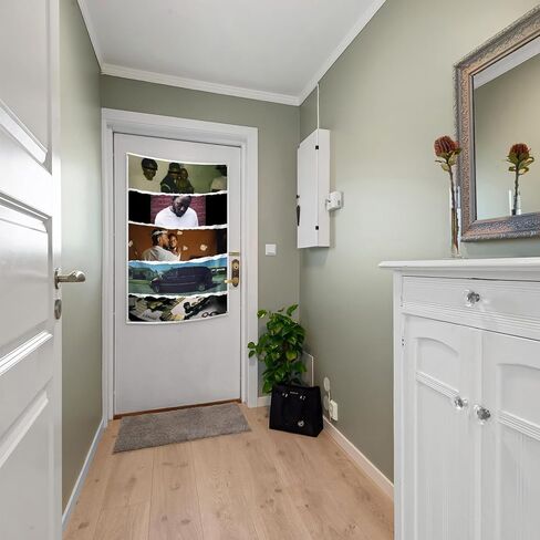 FrgMnt المغني كندريك نسيج الهيب هوب مغني الراب المفروشات للمنزل كلية النوم غرفة نوم جدار ديكور، ملون in Kuwait