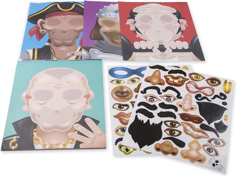 Melissa & Doug Make-a-Face Sticker Pad - Crazy Characters, 20 Faces, 5 Sticker Sheets in Saudi Arabia