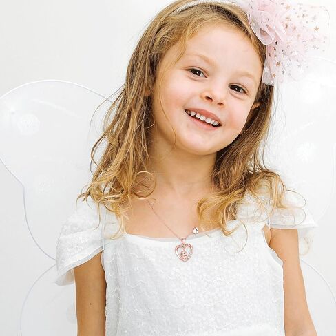 Unicorn Necklaces for Girls, 14K Gold/White Gold/Rose Gold Plated Colorful CZ Heart Pendant Unicorn Necklace Jewelry Toddler Necklaces Letter Initial Necklaces for Teen Girls Unicorn Gifts for Girls in Saudi Arabia