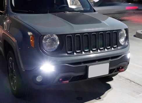 بدائل iJDMTOY White 1157 2357 متوافقة مع 2015-2018 Pre-LCI Jeep Renegade D.R.L in Saudi Arabia