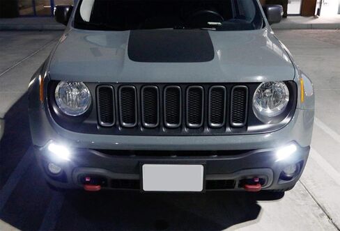 بدائل iJDMTOY White 1157 2357 متوافقة مع 2015-2018 Pre-LCI Jeep Renegade D.R.L in Saudi Arabia