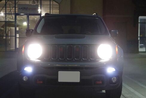 بدائل iJDMTOY White 1157 2357 متوافقة مع 2015-2018 Pre-LCI Jeep Renegade D.R.L in Saudi Arabia