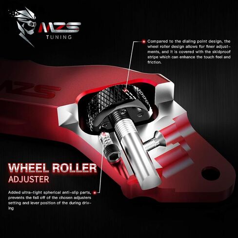 MZS Blue 7/8 Levers, Hydraulic Brake Clutch Lever Set Master Cylinder Reservoir Wheel Adjustable Short CNC Universal Compatible with Motorcycle Street Sport Dirt Bike Scooter ATV in Saudi Arabia