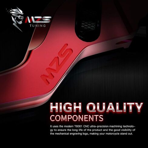 MZS Blue 7/8 Levers, Hydraulic Brake Clutch Lever Set Master Cylinder Reservoir Wheel Adjustable Short CNC Universal Compatible with Motorcycle Street Sport Dirt Bike Scooter ATV in Saudi Arabia