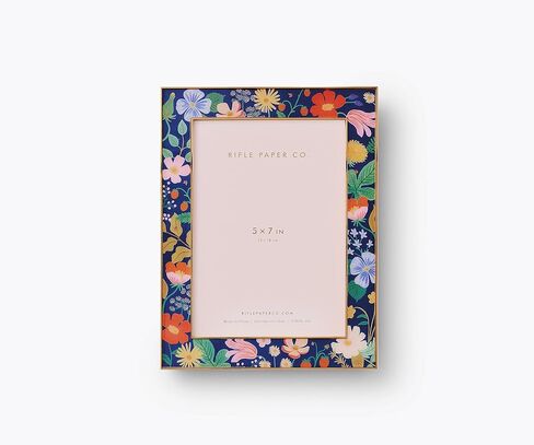 RIFLE PAPER CO. 4x6 Picture Frame | For Special Photos With Friends And Family, Stylized Pattern Single Photo Frame For Desks, Cabinets, And Nightstands, Blossom in Kuwait