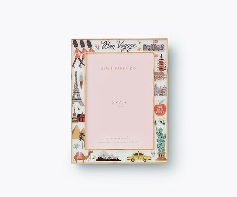 RIFLE PAPER CO. 4x6 Picture Frame | For Special Photos With Friends And Family, Stylized Pattern Single Photo Frame For Desks, Cabinets, And Nightstands, Blossom in Kuwait