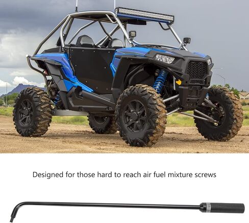 Qiilu Pilot Screw Adjusting Tool, Carburetor Adjusting Tool 16.34in 110° Angled Head Carburetor Pilot Screw Adjusting Tool for ATV UTV Snowmobile in Saudi Arabia