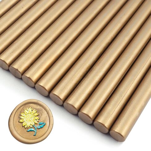 26-Piece 7mm Mini Wax Seal Sticks for Glue Guns – Elegant Sealing for Wedding Invitations, Greeting Cards, Wine Bottles & DIY Crafts （Champagne Gold） in Saudi Arabia