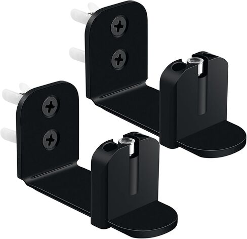 Adjustable Barn Door Floor Guide, Slide-Less Flush Design Sliding Barn Door Hardware, Aluminum Sliding Door Track Hardware for Bottom Roller, No Hygienic Corners, Toe-Friendly (Black) in Saudi Arabia