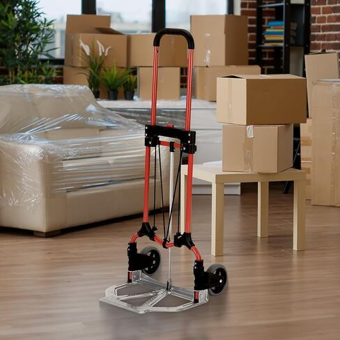 شاحنة يدوية فولاذية قابلة للطي من Magna Cart S-RS Personal MCI، أحمر/فضي in Kuwait