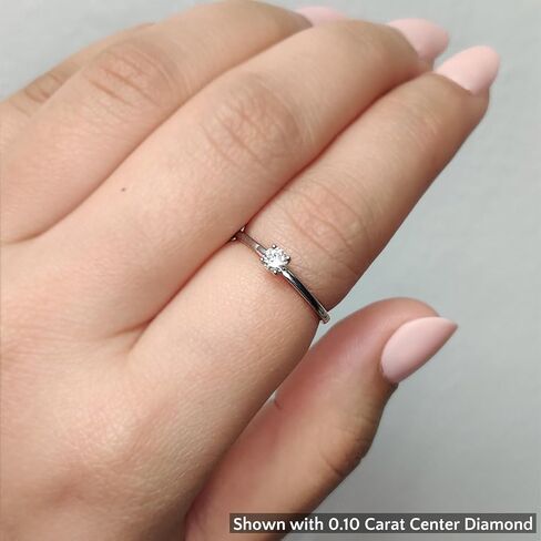 IGI Certified 1/2 To 2 Carat Solitaire Diamond Rings For Women SI1-SI2 Quality 14K Gold Rings (Premium Collection) in Saudi Arabia
