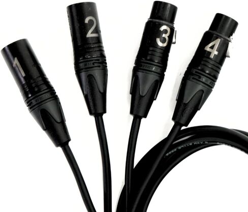 CAT Tails MX - ذكر XLR Breakout 4 خطوط من الصوت التناظري XLR، AES3، DMX أو COM in Saudi Arabia