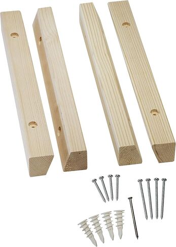 Cornhole Board Wall Mount Accessory Kit Perfect for Displaying Your Boards - Unfinished Wood Ready for Paint or Stain - Wall Anchors and H/W Included in Saudi Arabia