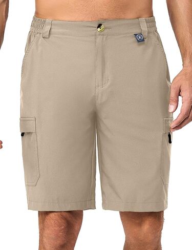 Little Donkey Andy Men's 10 Inch Quick Dry Cargo Shorts Stretch Lightweight Outdoor Hiking Shorts UPF 50 in Saudi Arabia