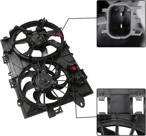 Radiator Cooling Fan Replacement for 2006 2007 2008 Equinox 2006 2007 2008 Torrent 11149730 in Saudi Arabia