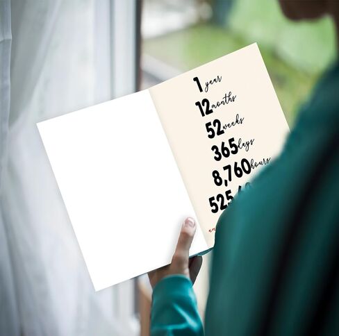 YiKaLus Happy 1st Wedding Anniversary Card for Him Her, Funny One Year Aday Gift for Boyfriend Girlfriend, 1 Year Anniversary Card for Husband Wife, Best Paper Aday Gift Ideas for Couple in Saudi Arabia