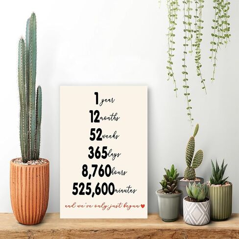YiKaLus Happy 1st Wedding Anniversary Card for Him Her, Funny One Year Aday Gift for Boyfriend Girlfriend, 1 Year Anniversary Card for Husband Wife, Best Paper Aday Gift Ideas for Couple in Saudi Arabia