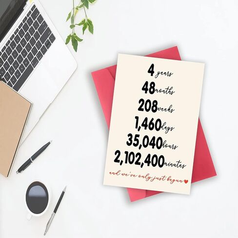 YiKaLus Happy 1st Wedding Anniversary Card for Him Her, Funny One Year Aday Gift for Boyfriend Girlfriend, 1 Year Anniversary Card for Husband Wife, Best Paper Aday Gift Ideas for Couple in Saudi Arabia