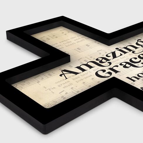 P. Graham Dunn Amazing Grace Black Outline 18 x 12.75 MDF Wood Decorative Cross Sign in Saudi Arabia