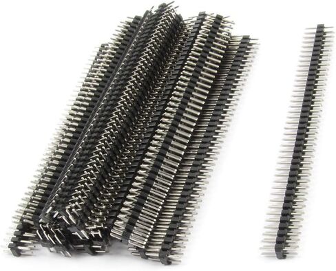 uxcell A13081500ux0125 2.54 mm Pitch 80 Pins Double Row Male Pin Header 20 Pcs (Pack of 20) in Saudi Arabia