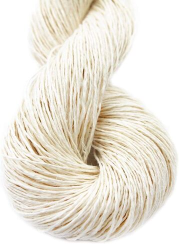 Lotus Yarns 100% Natural Linen Lace Weight Hand Knitting&Crochet Yarn 1.76oz / Skein for Baby Clothes Garments Soft and Cool (1) in Saudi Arabia