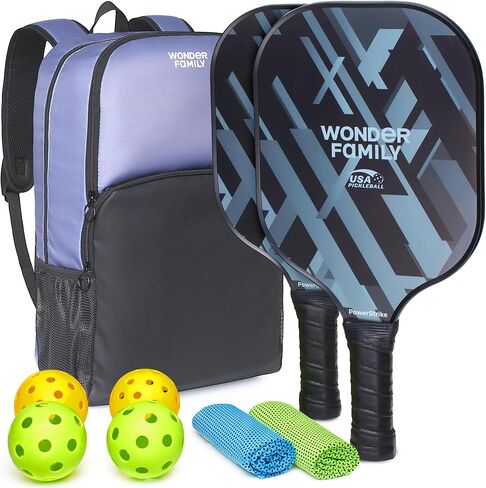 مجموعة مجاديف كرة البيسبول المكونة من 2 - مجاديف كرة البيسبول المعتمدة من الولايات المتحدة الأمريكية من الألياف الزجاجية - مضارب كرة البيسبول مع حقيبة ظهر ومنشفتين تبريد و4 كرات (2 خارجية و2 داخلية) in Kuwait