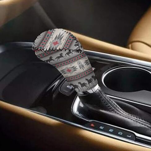 Buybai Womens Car Gear Shift Knob Cover+ Hand Brake Cover Dreamcatcher Car Decor Accessories 2 Pcs Set Fit Most Vehicles Soft & Comfort in Saudi Arabia