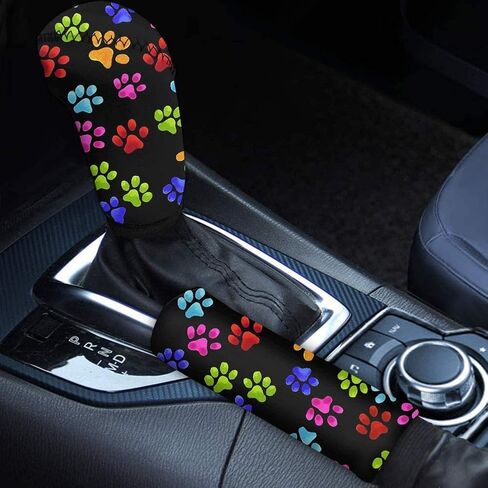 Buybai Womens Car Gear Shift Knob Cover+ Hand Brake Cover Dreamcatcher Car Decor Accessories 2 Pcs Set Fit Most Vehicles Soft & Comfort in Saudi Arabia