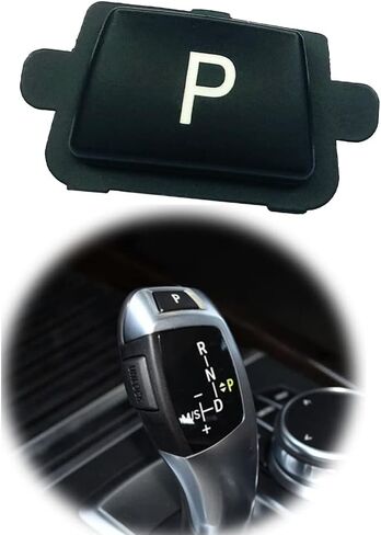 Angelguoguo Gear Shift Gear Shift Knob Lever P Parking Button Cover Replacement Compatible with BMW 3' F30/F31/F34, 5' F10/F11, 7' F01/F02, X3 F25,X4 F26, X5 F15, X6 F16 in Saudi Arabia