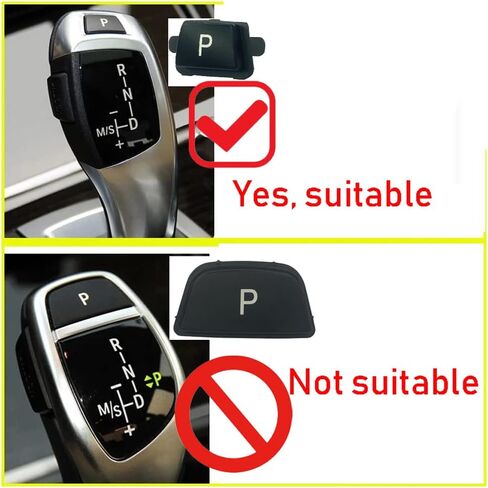 Angelguoguo Gear Shift Gear Shift Knob Lever P Parking Button Cover Replacement Compatible with BMW 3' F30/F31/F34, 5' F10/F11, 7' F01/F02, X3 F25,X4 F26, X5 F15, X6 F16 in Saudi Arabia