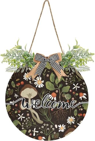 Watercolor Penguin Welcome Sign Farmhouse Front Porch Decor Door Hanging Welcome Wreath for Holiday Wall Home Decoration 12 X 12 in in Saudi Arabia