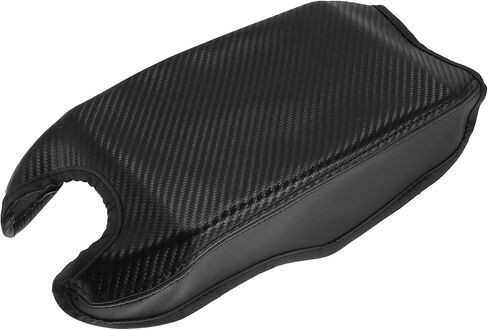 X AUTOHAUX Waterproof Anti-Scratch Microfiber Leather Armrest Box Cover Center Console Pad Protector Covers for Honda HR-V 2016 2017 2018 2019 2020 2021 Carbon Fiber Pattern Black in Saudi Arabia