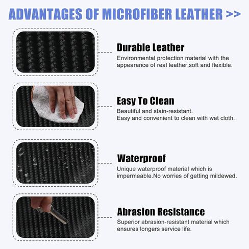 X AUTOHAUX Waterproof Anti-Scratch Microfiber Leather Armrest Box Cover Center Console Pad Protector Covers for Honda HR-V 2016 2017 2018 2019 2020 2021 Carbon Fiber Pattern Black in Saudi Arabia