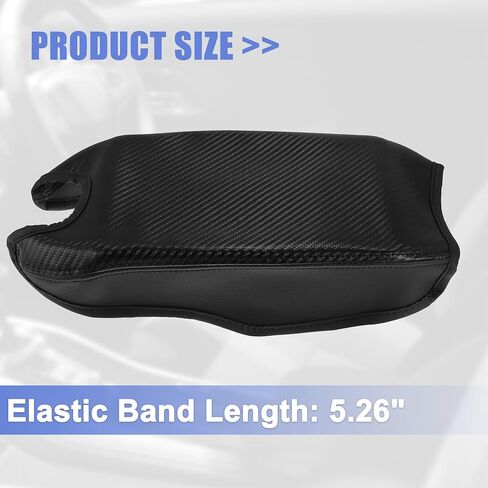 X AUTOHAUX Waterproof Anti-Scratch Microfiber Leather Armrest Box Cover Center Console Pad Protector Covers for Honda HR-V 2016 2017 2018 2019 2020 2021 Carbon Fiber Pattern Black in Saudi Arabia