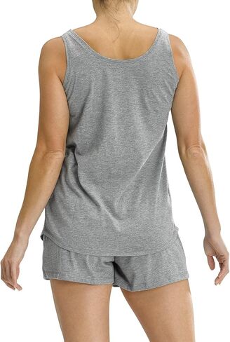 No Nonsense Women's Sleep Tank and Pajama Short 2 Piece Sleepwear Set in Saudi Arabia
