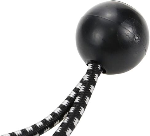 20 قطعة من كرات قماش القنب المطاطية مقاس 3 بوصات، حبل ربط حبل مطاطي لمظلة قماش القنب، حبال تخزين للأماكن الداخلية والخارجية، 8 سم (أسود وأبيض) in Saudi Arabia