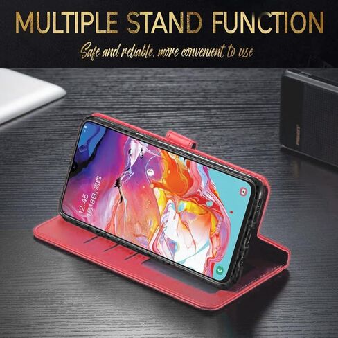 Motorola One 5G Ace Phone Case, Motorola One 5G UW Ace Case, with [Tempered Glass Screen Protector Included] PU Leather Wallet Cover Kickstand W/Pocket Card Slots Magnet Closure- Dark in Saudi Arabia