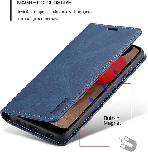 Samsung Galaxy A02S Case,Samsung Galaxy A02S Case Wallet for Women with [RFID Blocking] Card Holder Kickstand Magnetic,Leather Flip Wallet Case for Samsung Galaxy A02S 6.5 inch (Black) in Saudi Arabia