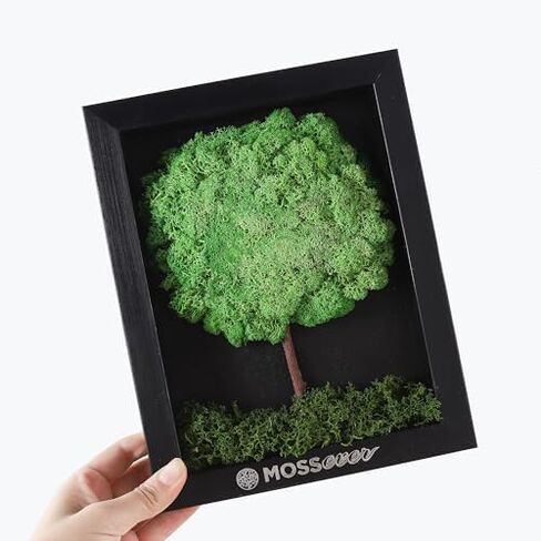 100% Natural Moss Art Wall Decor (Bear) - Natural Deodorizer & Air Purifier - No Maintenance - Moss for Crafts, Terrarium Supplies - Greenery for Home, Bedroom & Living Room Décor in Saudi Arabia