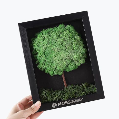 100% Natural Moss Art Wall Decor (Bear) - Natural Deodorizer & Air Purifier - No Maintenance - Moss for Crafts, Terrarium Supplies - Greenery for Home, Bedroom & Living Room Décor in Saudi Arabia