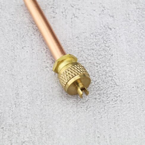 5pcs 1/4" SAE Refrigerant Filling Check Valve for Refrigerators, Air Conditioners Manage Refrigerant Liquid Injection Cooling Unit Replacement/Spare Part Copper in Saudi Arabia