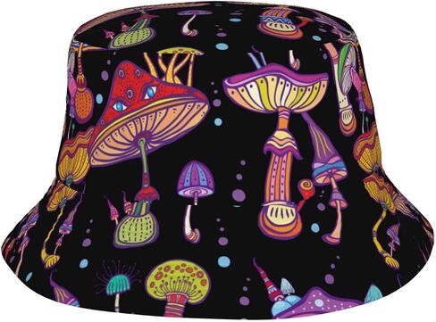 Bucket Hat Beach Sun Hat Beach Fishing Hat for Men Women Teens, Reversible Double-Side-Wear in Saudi Arabia
