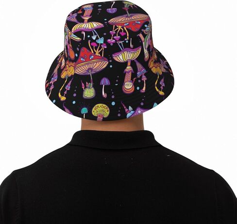 Bucket Hat Beach Sun Hat Beach Fishing Hat for Men Women Teens, Reversible Double-Side-Wear in Saudi Arabia