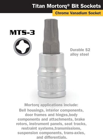 Titan 68964 3/8-Inch Drive x MTS-4 Mortorq Bit Socket in Kuwait