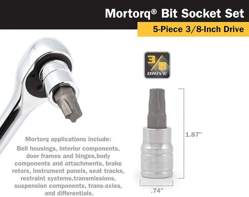 Titan 68964 3/8-Inch Drive x MTS-4 Mortorq Bit Socket in Kuwait