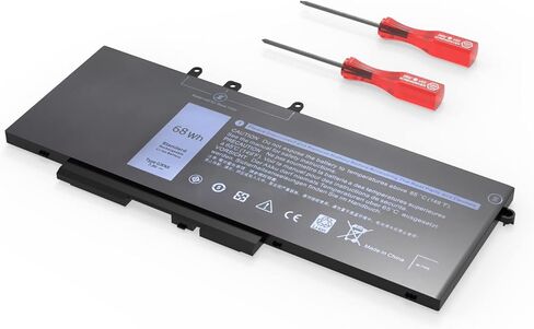 68WH GJKNX استبدال بطارية الكمبيوتر المحمول لـ Dell Latitude 5580 5480 5280 5290 5288 5488 5590 5591 5490 5491 5495 E5480 E5580 E5490 E5590 الدقة 15 3520 3530 GD1JP DY9NT 5YHR4 45 1-BBZG 7.6 فولت 4 خلايا in Kuwait